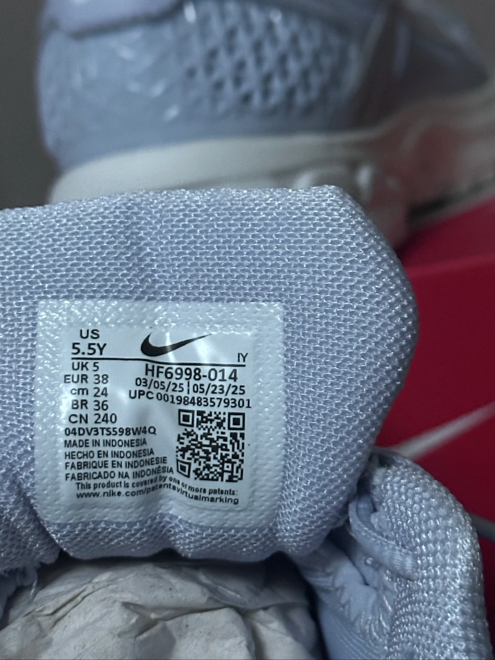 Nike sneakers lichtblauw wit maat 38 nieuw – photo 4